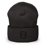 Hat - Cuffed Beanie - Black 8 (5 colors)