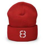 Hat - Cuffed Beanie - White 8 (5 colors)