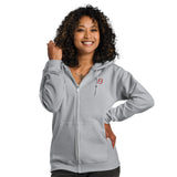 Unisex Heavy Blend Full Zip Hoodie - Red 8 Embroider (4 colors)