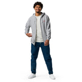 Unisex Heavy Blend Full Zip Hoodie - Red 8 Embroider (4 colors)