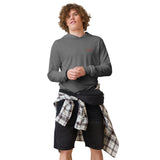 Unisex Hooded Long-Sleeve Tee - Rise8 Red Embroider (4 colors)