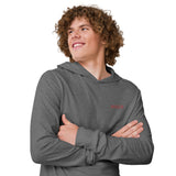 Unisex Hooded Long-Sleeve Tee - Rise8 Red Embroider (4 colors)