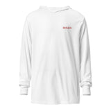 Unisex Hooded Long-Sleeve Tee - Rise8 Red Embroider (4 colors)